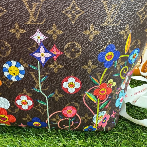 NWT Louis Vuitton x Murakami Flowers Monogram Neverfull MM Bag 2025 AUTHENTIC - Picture 13 of 15